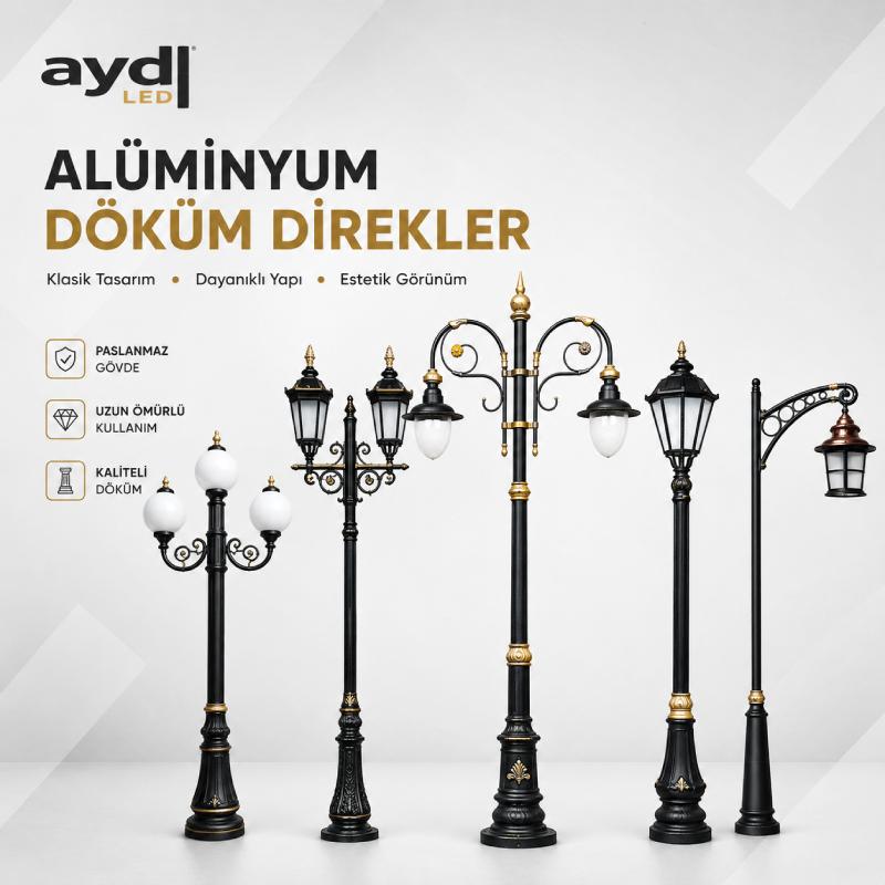 Döküm Aydınlatma Direği İmalatı ve Üreticisi | AYD LED