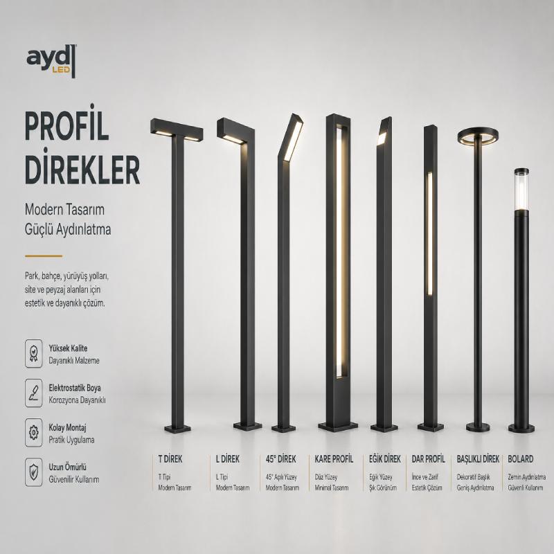 Profil Aydınlatma Direği Üreticisi | AYD LED