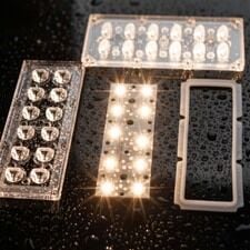 2×6 Modül Asimetrik LED Lens – Yüksek Verimli Optik Lens