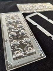 2×6 Modül Asimetrik LED Lens – Yüksek Verimli Optik Lens