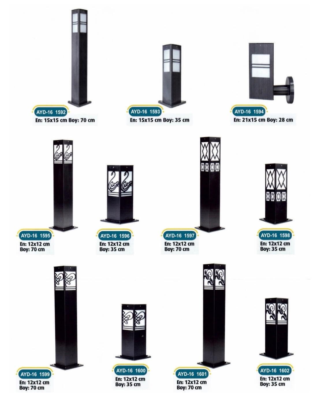 Bollard Aydınlatma Armatürleri