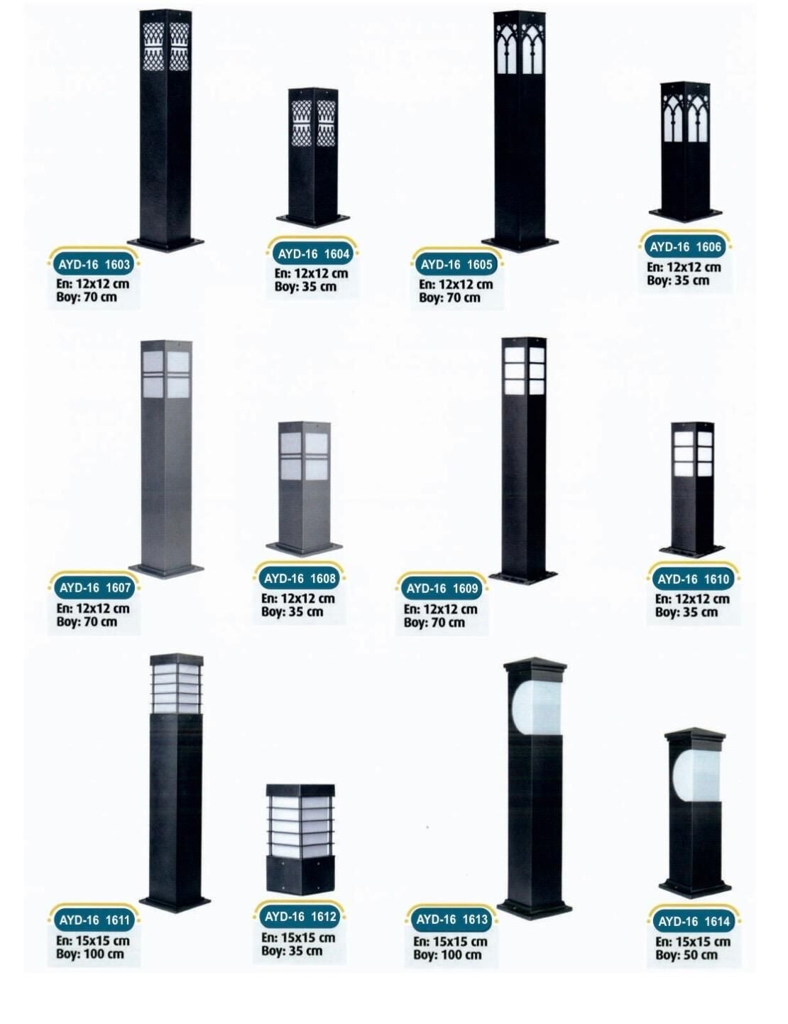 Bollard Aydınlatma Armatürleri