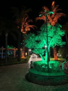 45W LED Ağaç Aydınlatma Armatürü | Çember, Dairesel ve Palmiye Aydınlatma Sistemi